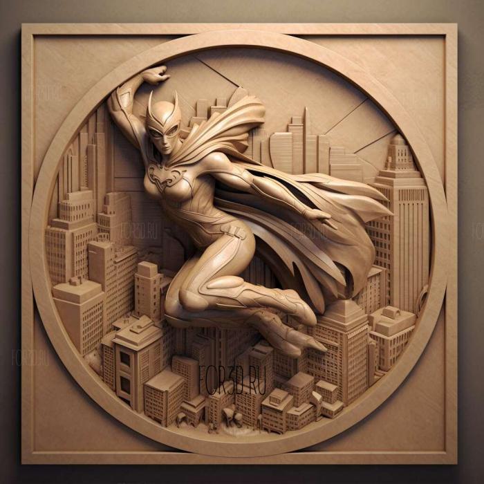 City of Heroes Going Rogue 2 stl model for CNC